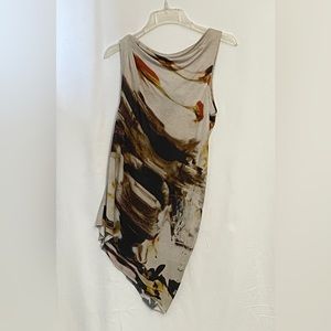 Helmut Lang- Abstract Print Top Multi Colored